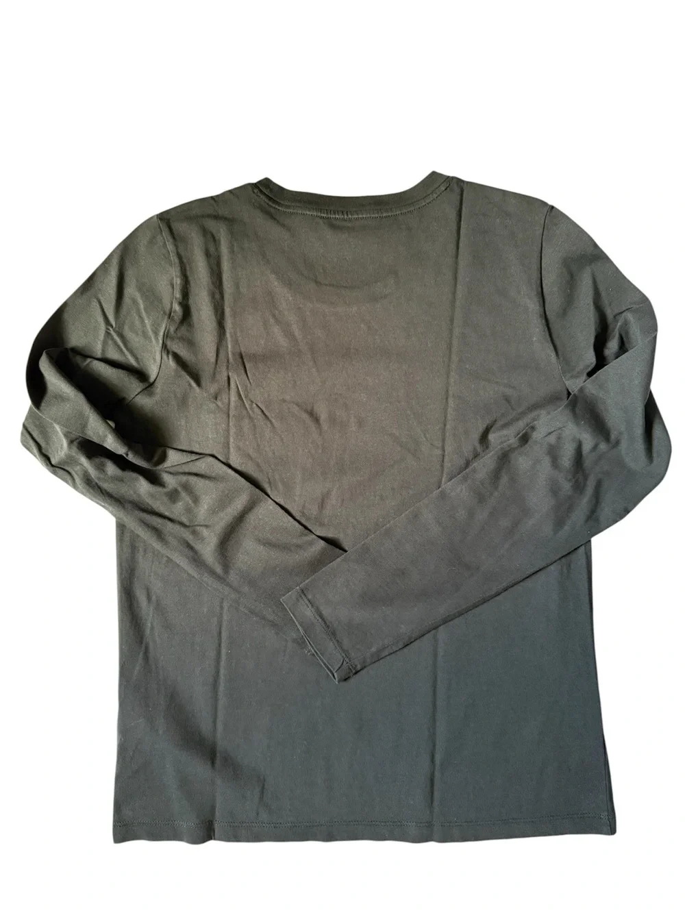 J.Crew Set of 2 Essential Long Sleeve Cotton Tees Black Green Small